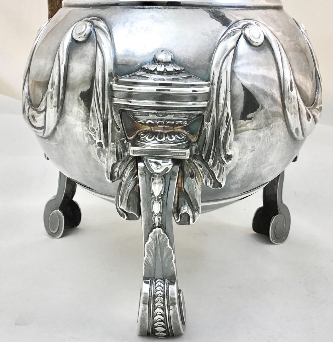 Cafetière Louis XVI, 1778, Bruxelles, Argent Massif -photo-3