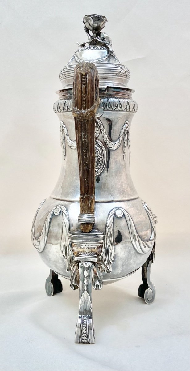 Cafetière Louis XVI, 1778, Bruxelles, Argent Massif -photo-5