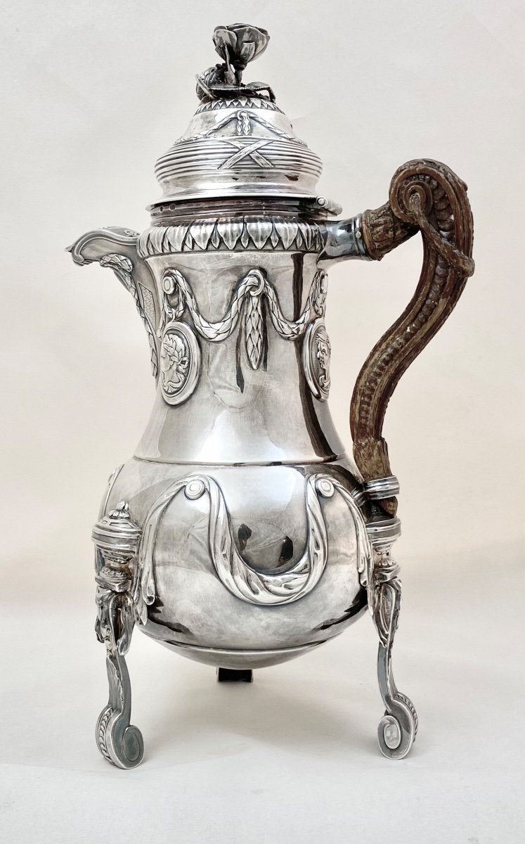 Cafetière Louis XVI, 1778, Bruxelles, Argent Massif -photo-6