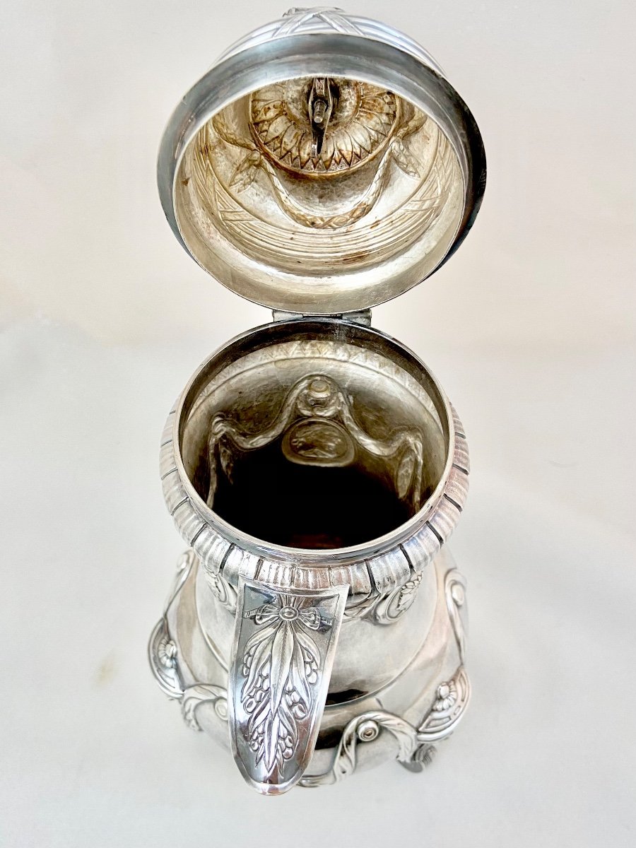 Cafetière Louis XVI, 1778, Bruxelles, Argent Massif -photo-8