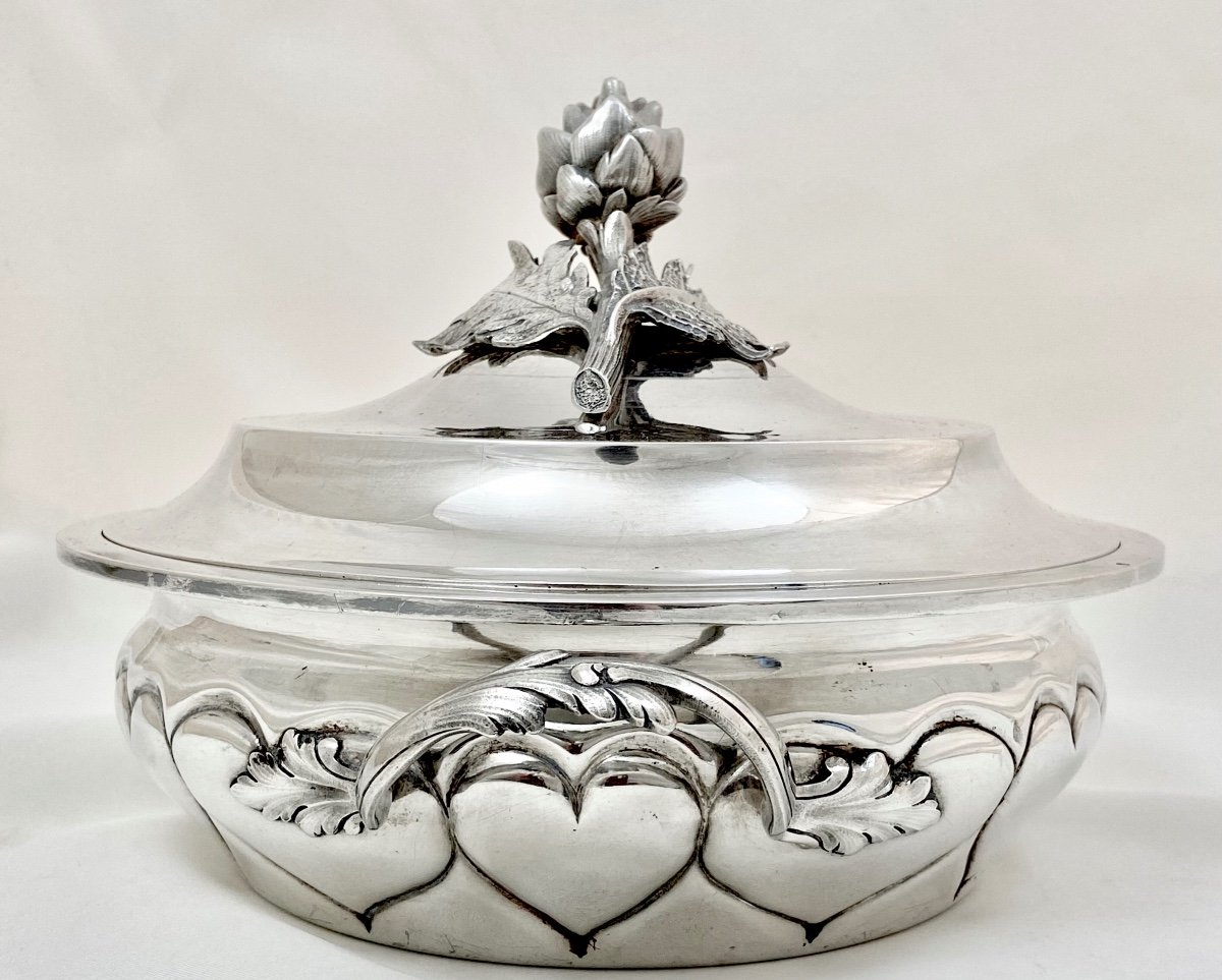 Odiot Vegetable Dish, Paris Circa 1900, Sterling Silver-photo-5