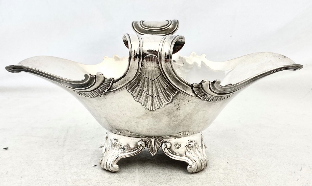 Sauceboat Louis XV, Mons 1782, Sterling Silver-photo-2