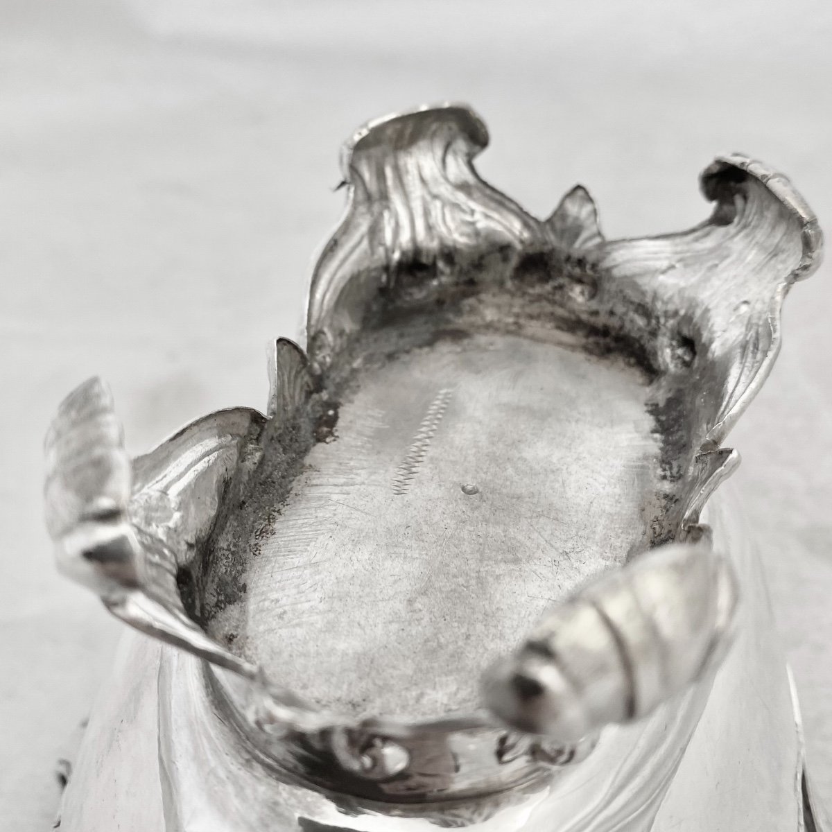 Sauceboat Louis XV, Mons 1782, Sterling Silver-photo-3