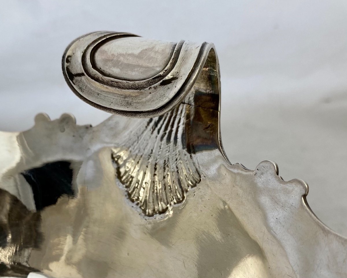 Sauceboat Louis XV, Mons 1782, Sterling Silver-photo-3