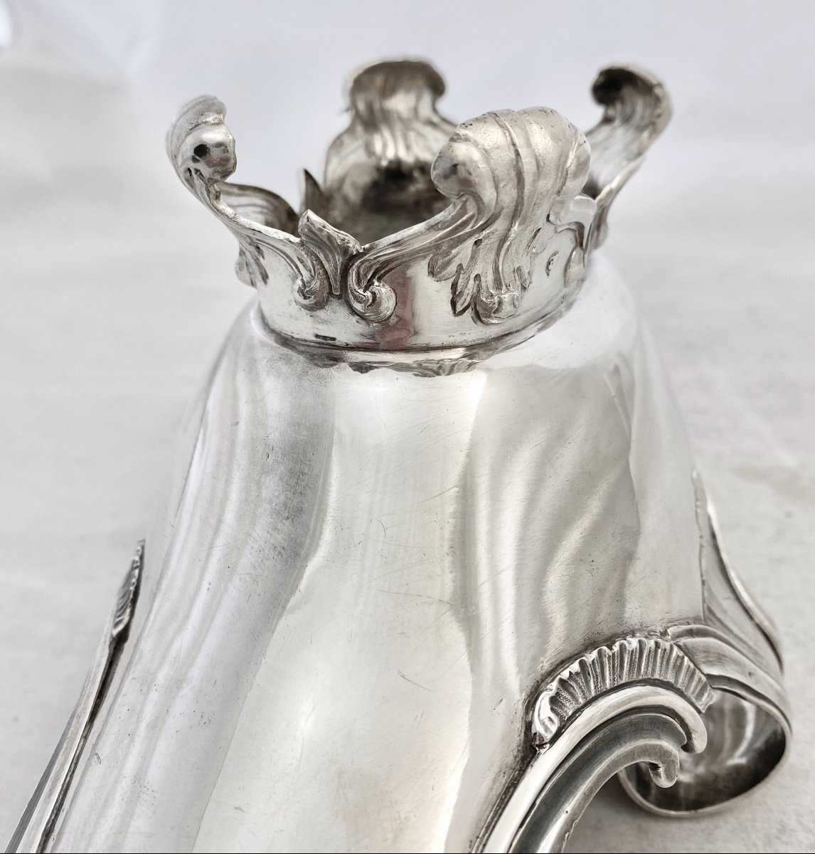 Sauceboat Louis XV, Mons 1782, Sterling Silver-photo-7