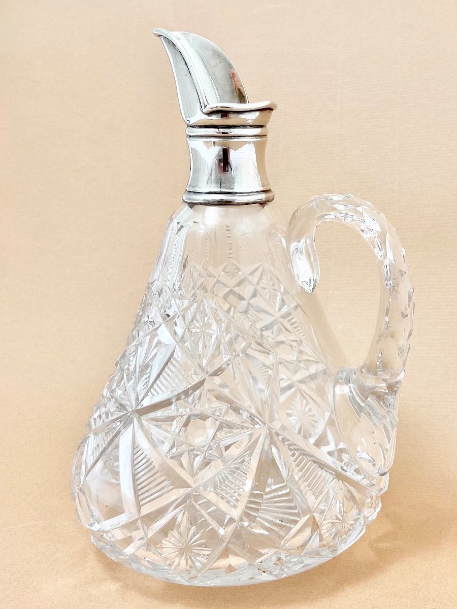 Carafes Monture Argent Massif  , France Vers 1890-1910-photo-4