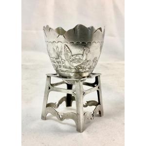 Egg Cup In Sterling Silver, France 1880-1900