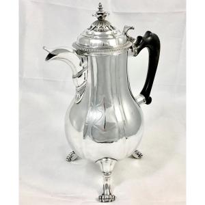 Coffee Pot, Mons 1746, Charles-françois Levieux, Sterling Silver, 31 Cm, 1160 Grams 