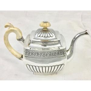 Moscow 1829, Solid Silver, Teapot, Vermeil Interior 