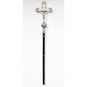 Sterling  Silver Processional Cross, Brussels 1842-67, François Juge 