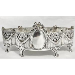 Wolfers, Sterling Silver Planter, 1880-1910, Louis Seize, Brussels 