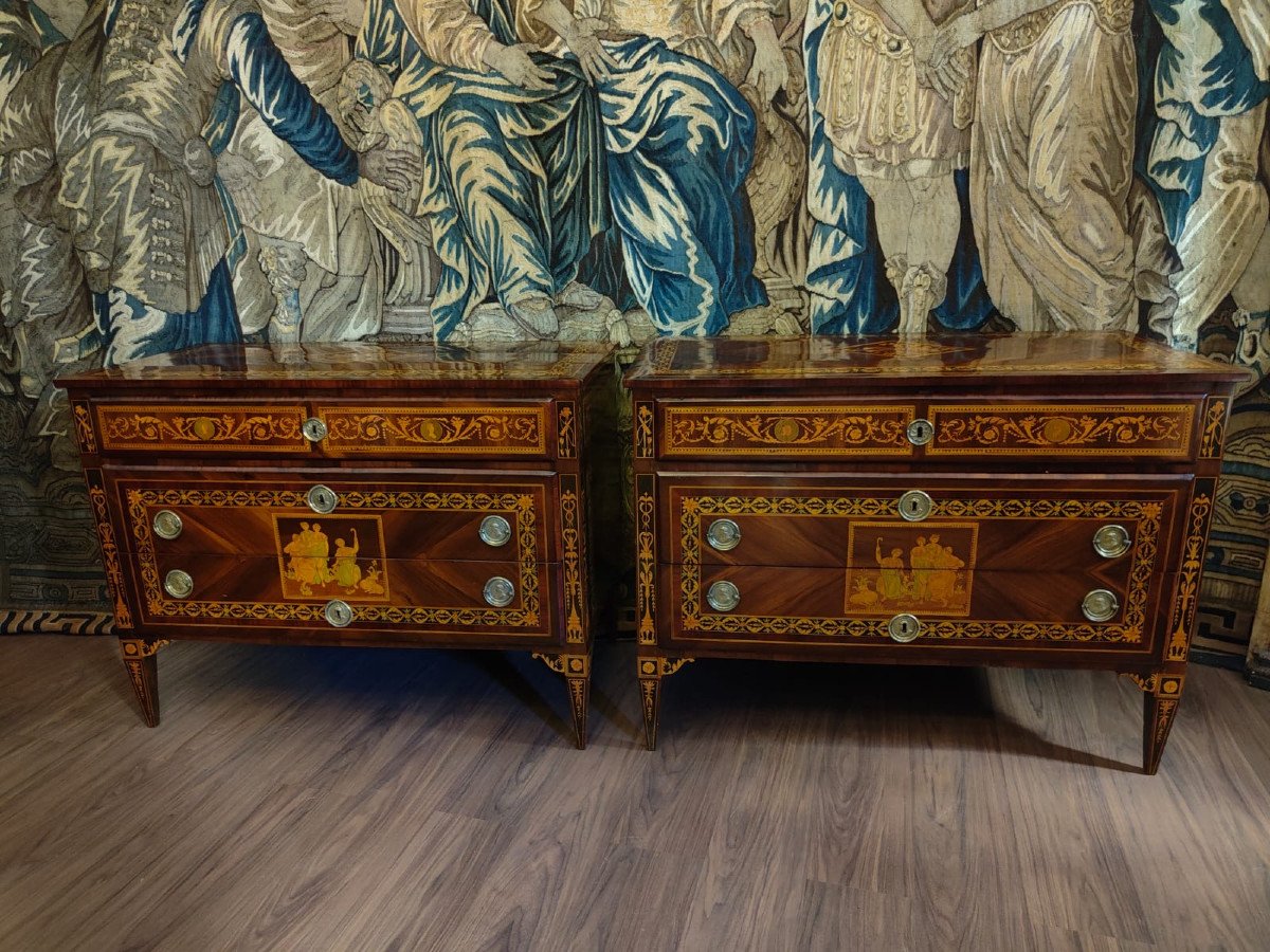 Beautiful Pair Of Louis XVI Chests Of Drawers 