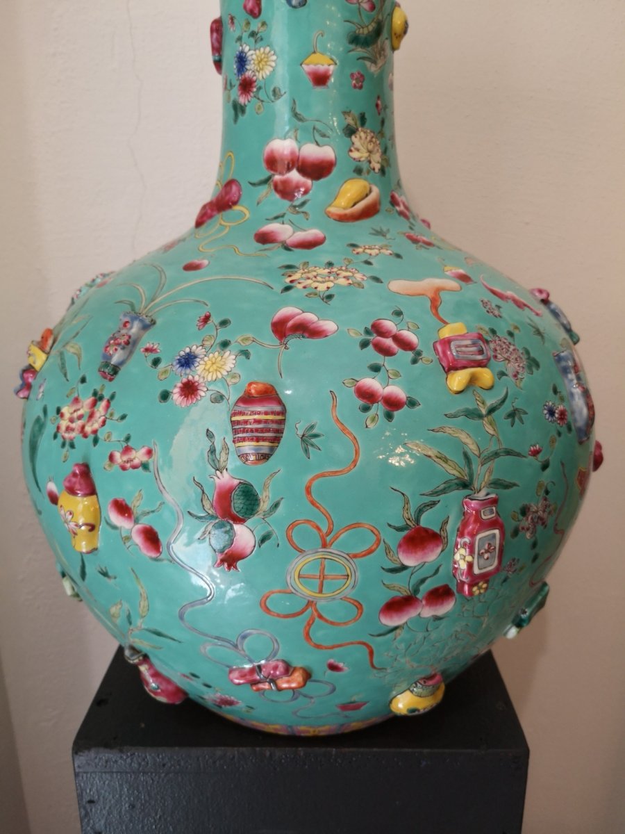  Grand Vase En Porcelaine, Chine-photo-3