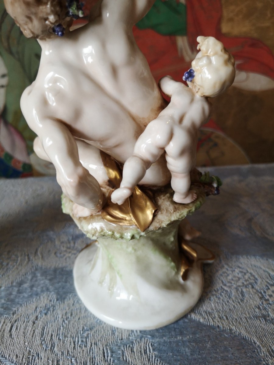  Paire De Groupes En Porcelaine De Capodimonte, Par Giuseppe Cappè -photo-4