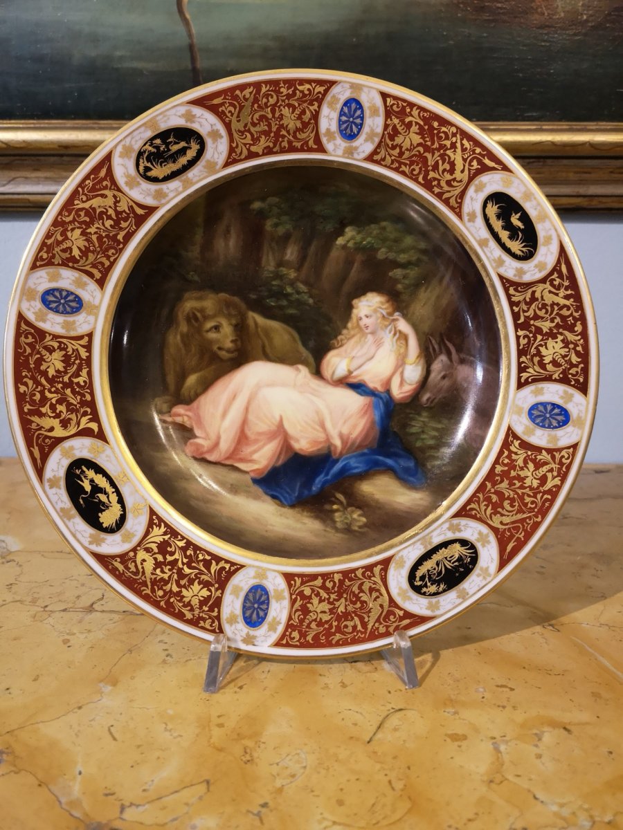 Series Of Porcelain Plates From Vienna, 19th Century-photo-7