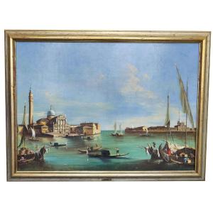 Vue De Venise Par Giuseppe Ponga
