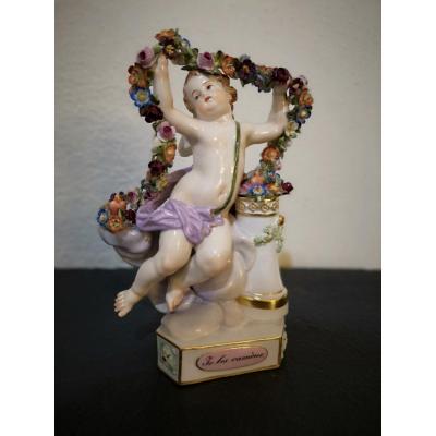 Meissen Porcelain Cherub