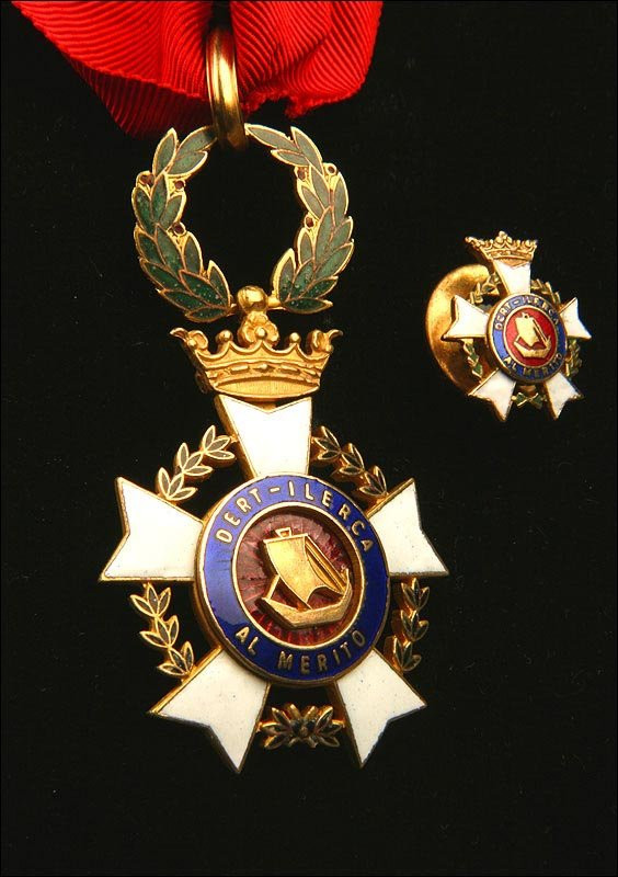 Ordre Du Mérite Dert-ilerca, Croix De Cou Et Miniature, Années 60-photo-4
