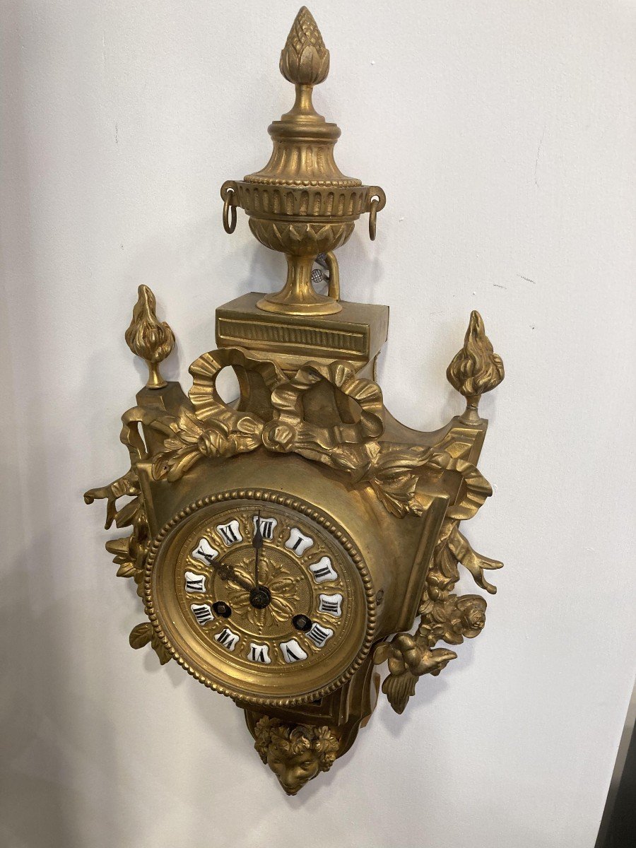 Gilded Bronze Cartel Clock