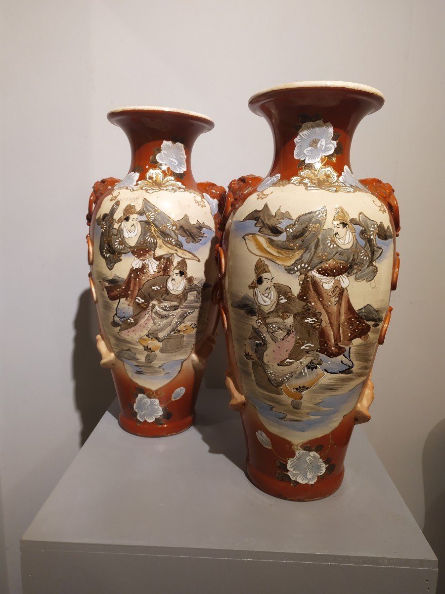 Pair Of Satsuma Vases-photo-1