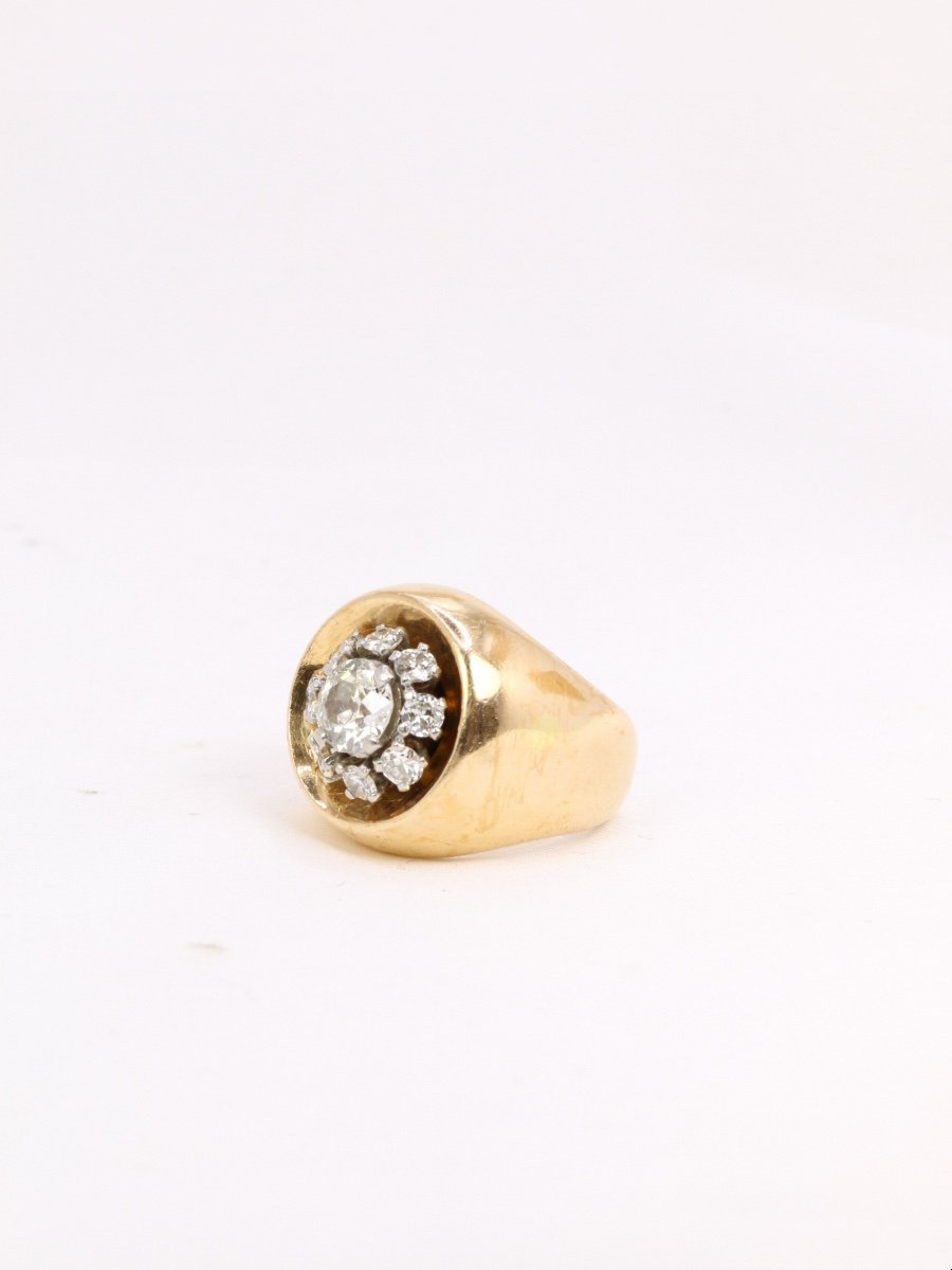 Ball Ring In Gold And Diamonds-photo-3