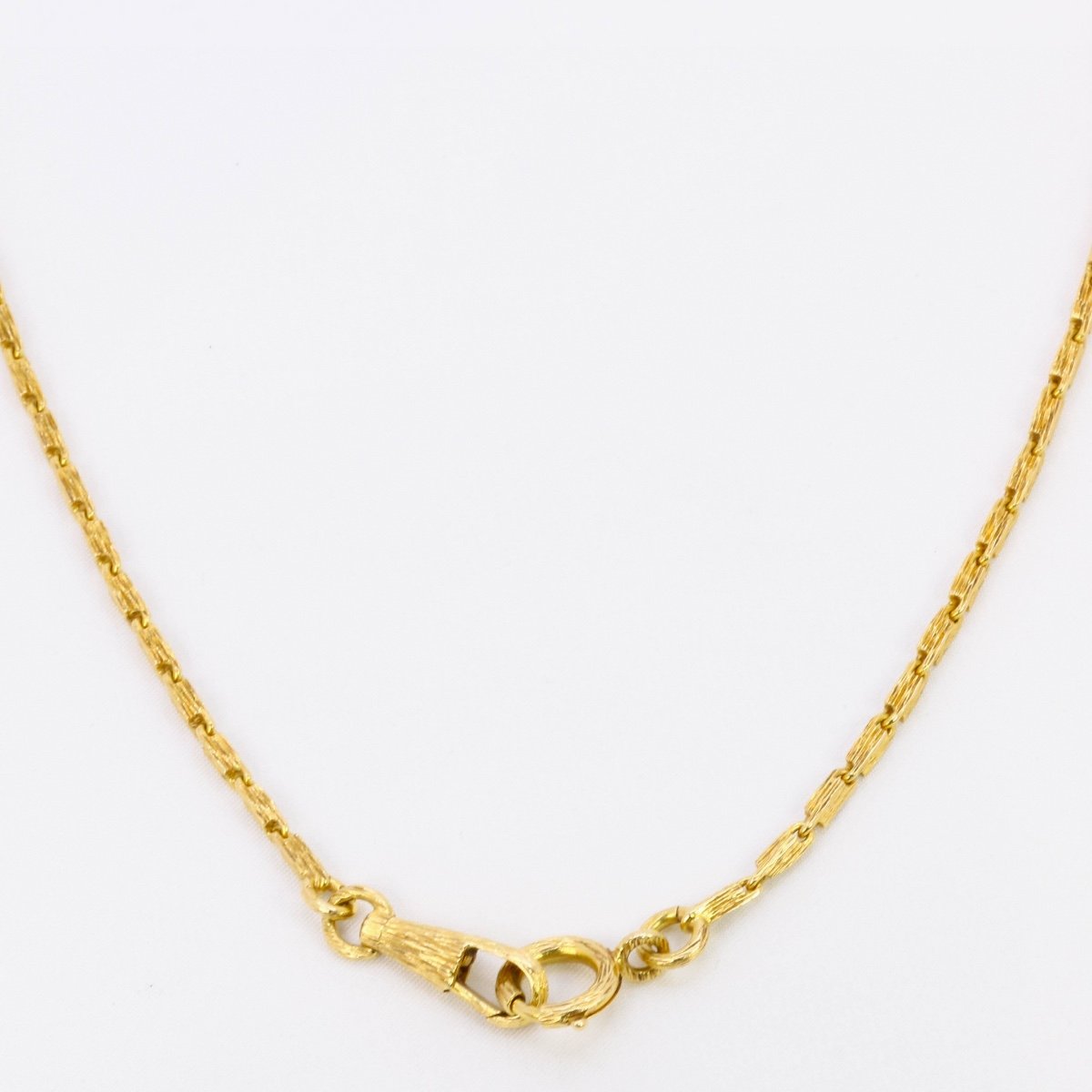 Vintage Brushed Gold Chain Necklace