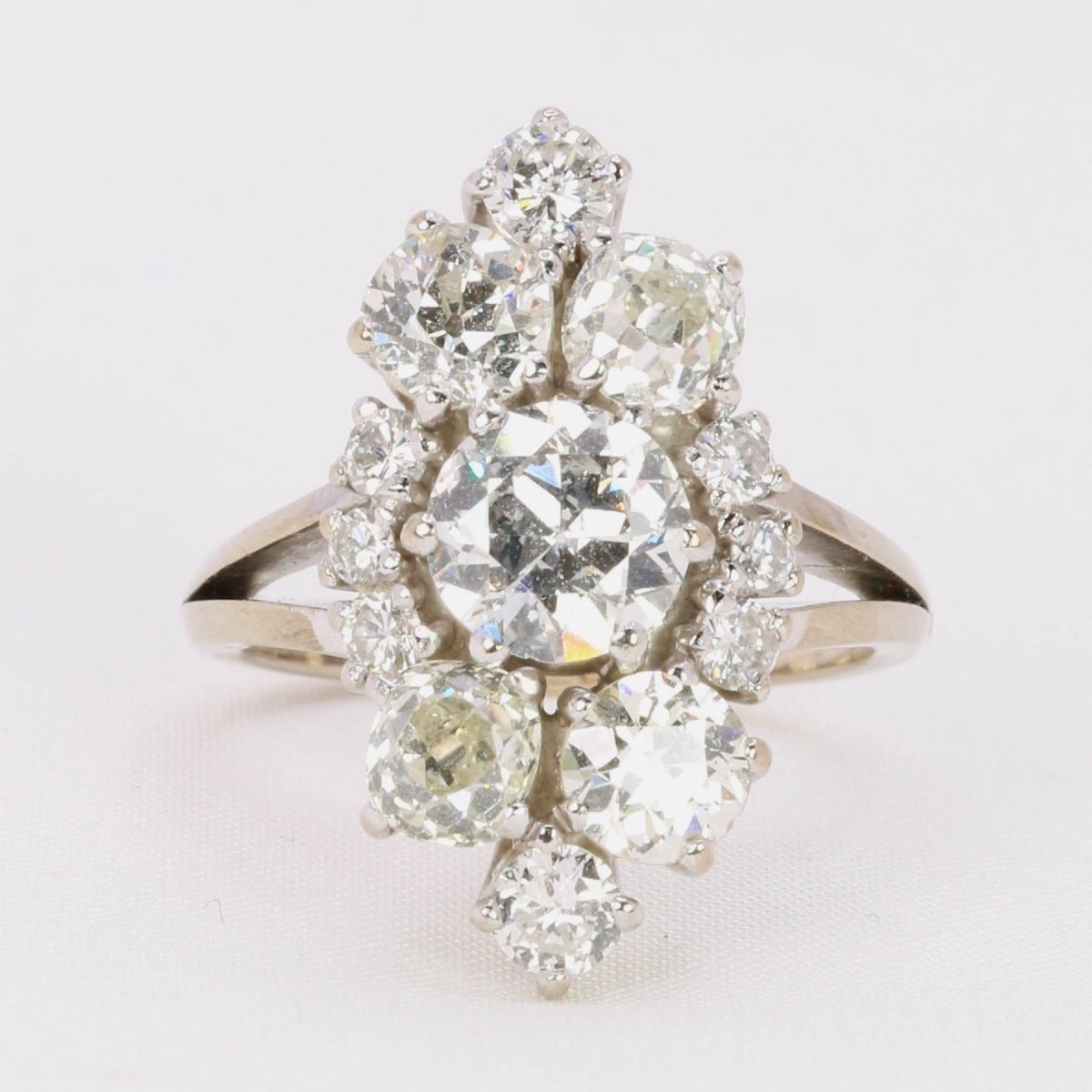 Bague Marquise Vintage Diamants 