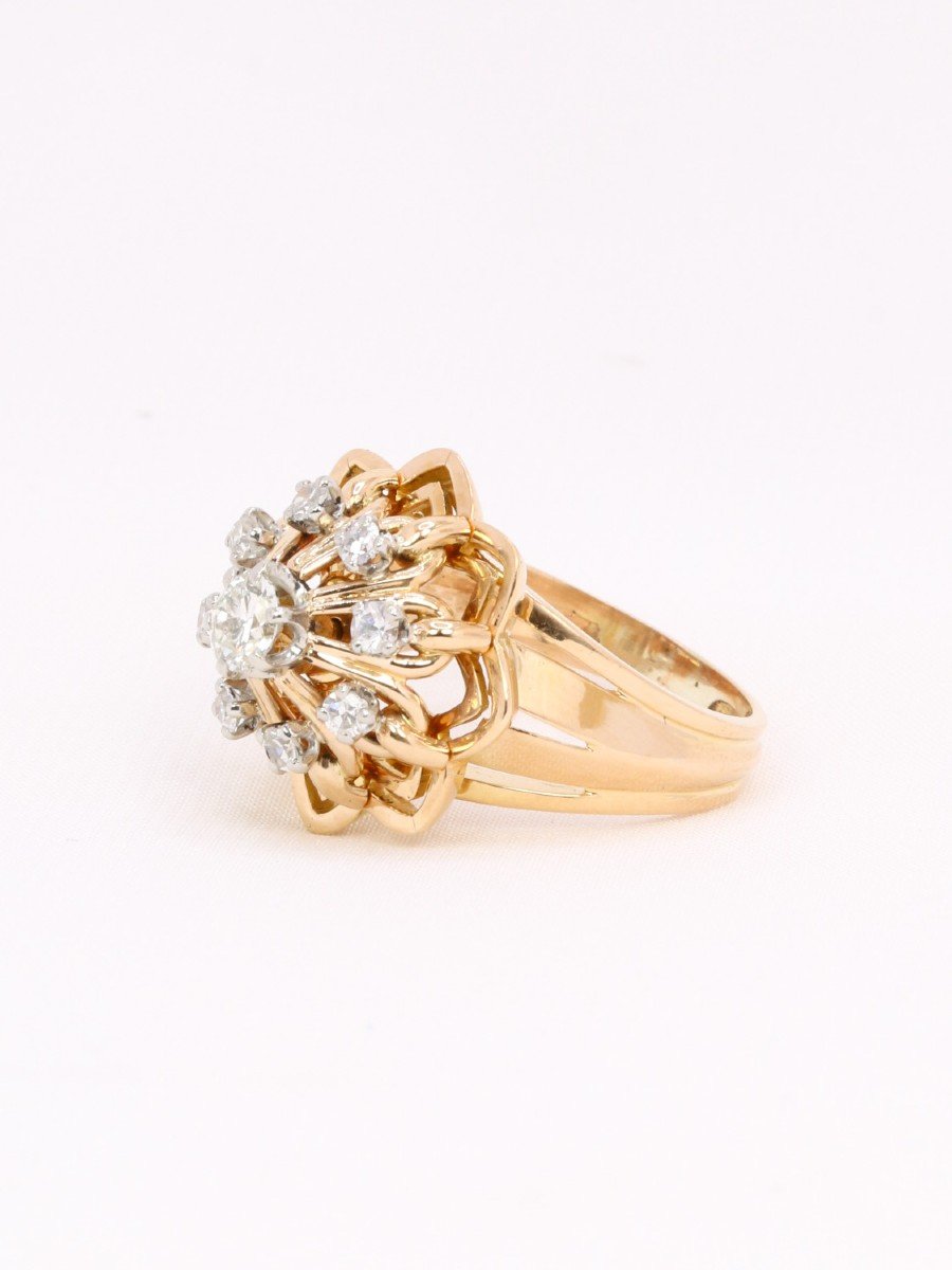 Vintage Diamond Dome Ring -photo-4