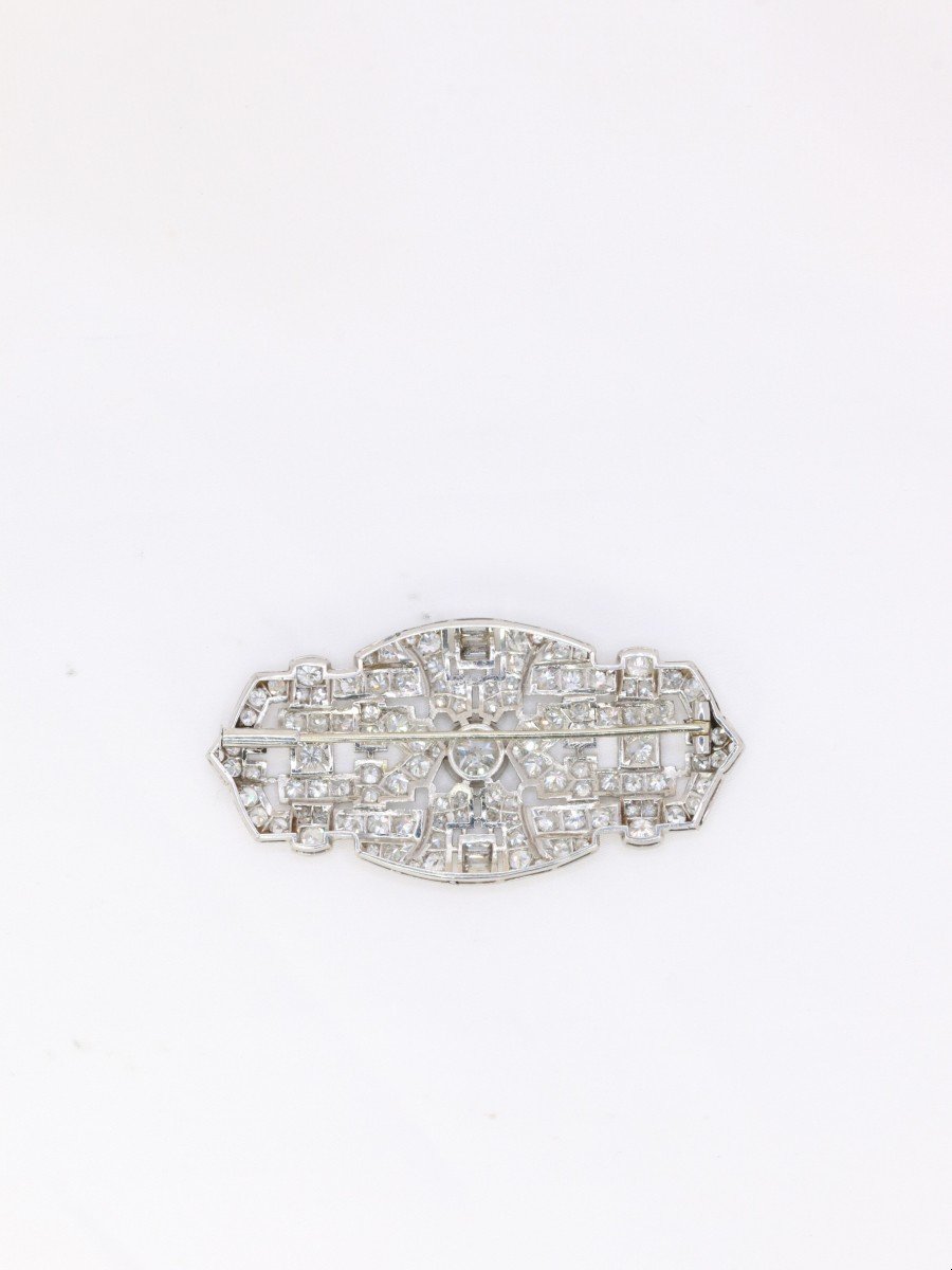 Broche Art Deco Diamants 7 Ct-photo-3