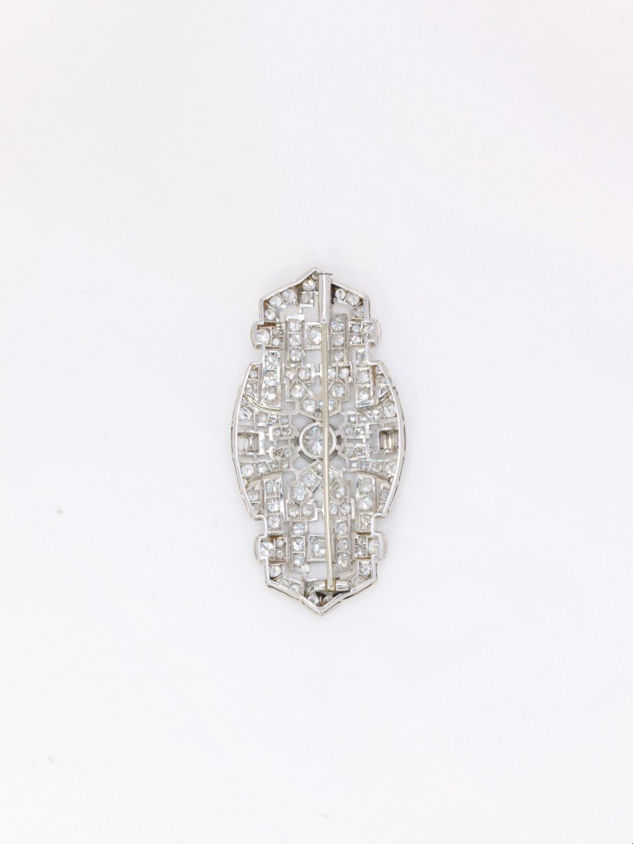 Broche Art Deco Diamants 7 Ct-photo-2