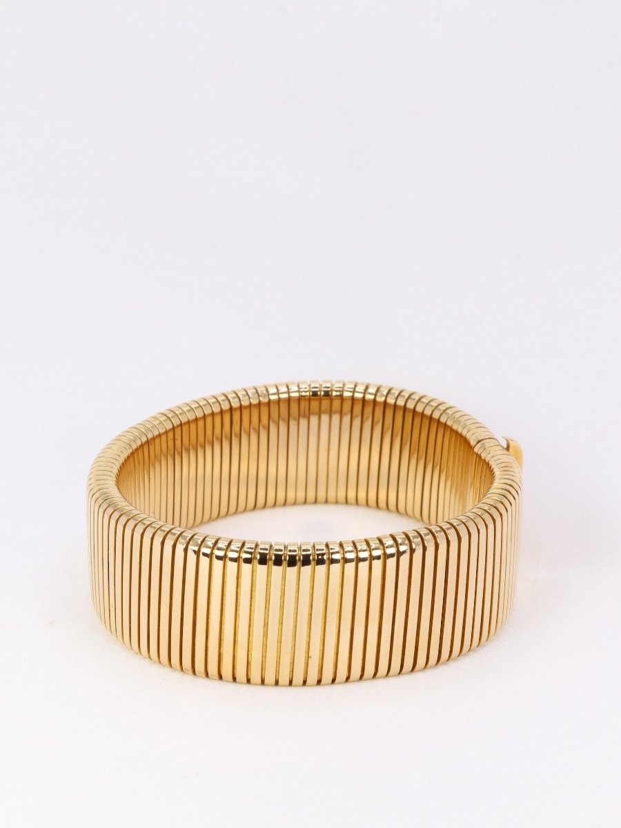 Vintage Tubogas Bracelet In Yellow Gold-photo-3