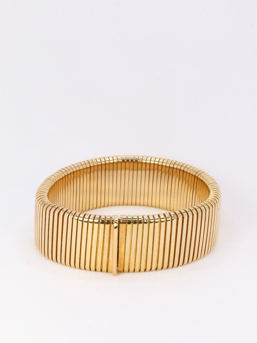 Vintage Tubogas Bracelet In Yellow Gold-photo-4