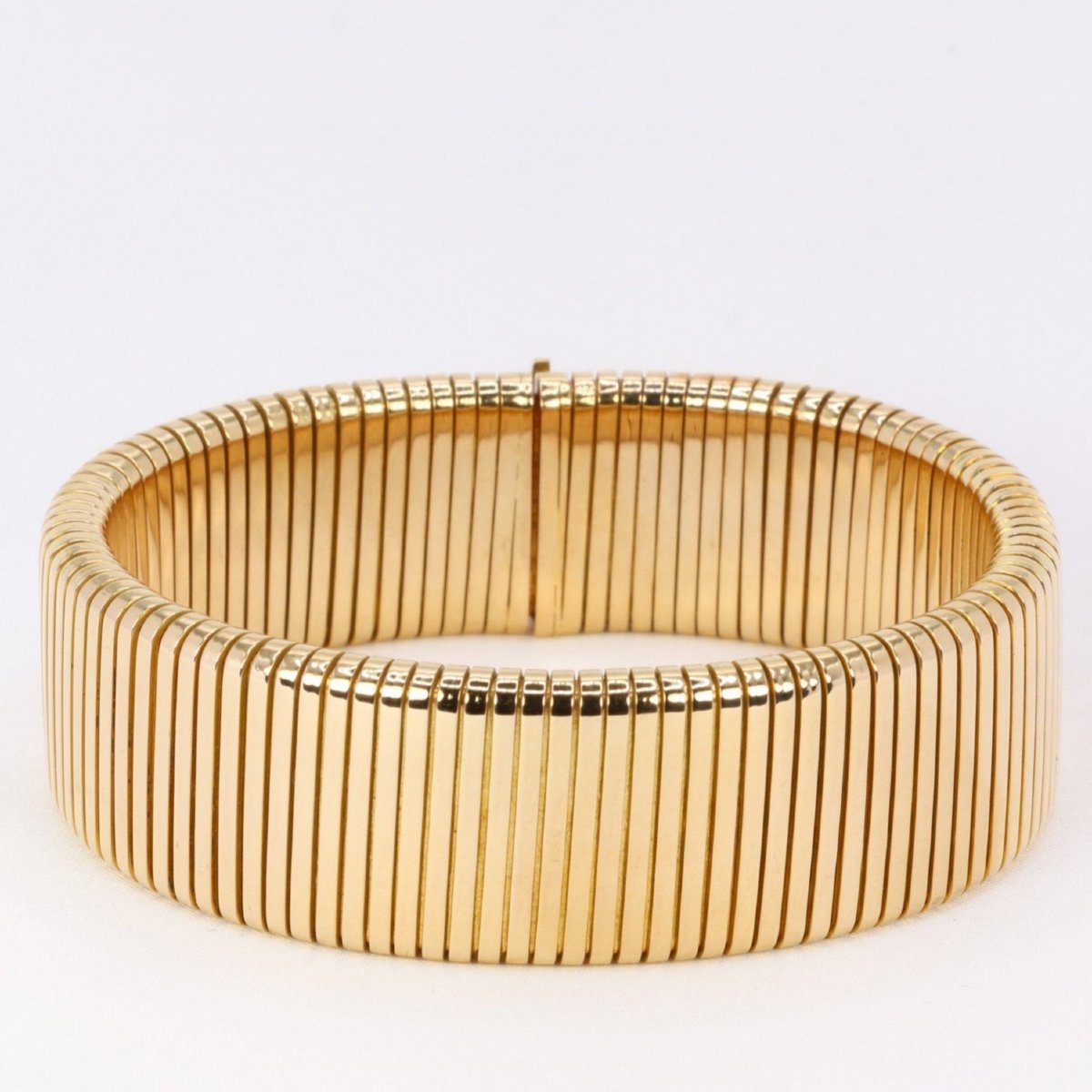 Vintage Tubogas Bracelet In Yellow Gold