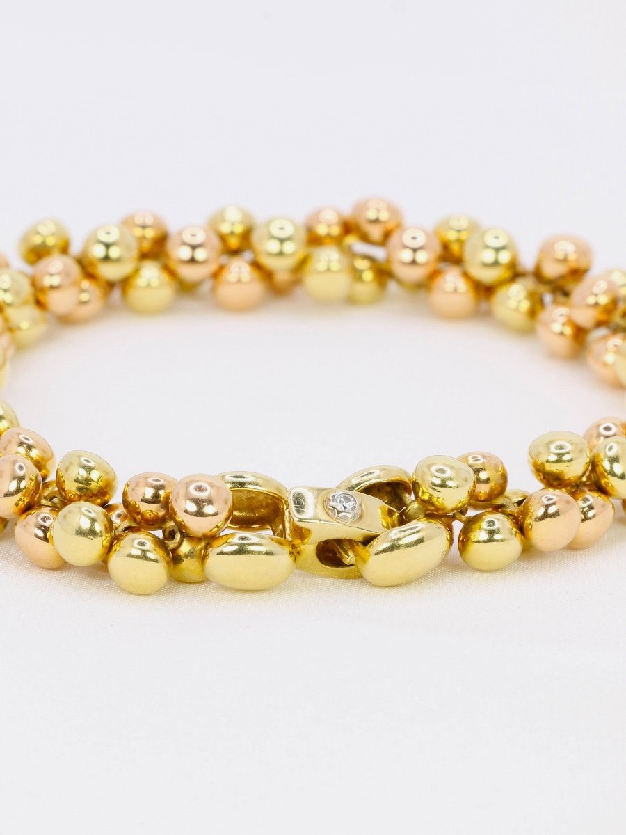 Chimento Bracelet Yellow & Pink Gold Beads-photo-1