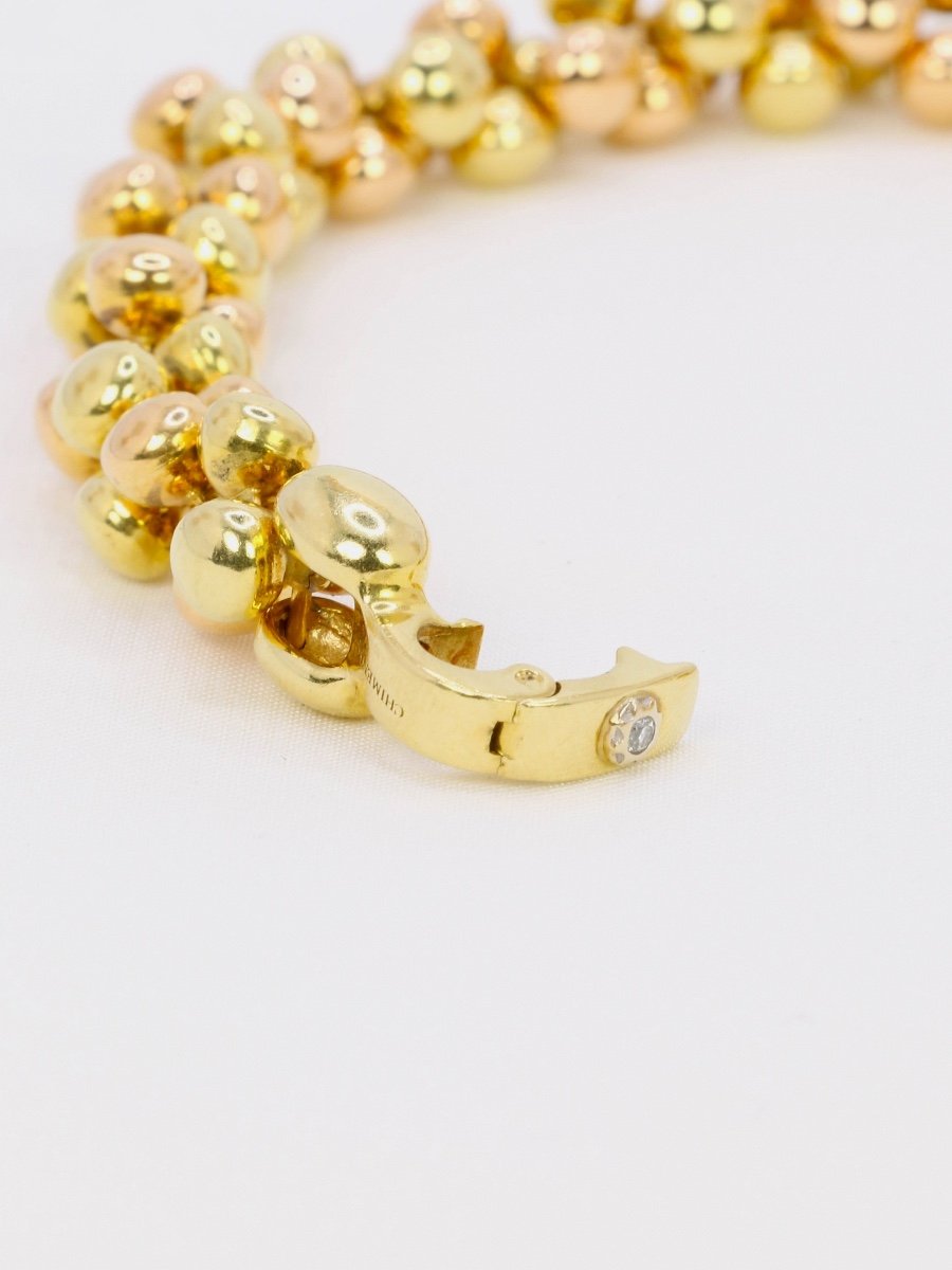 Chimento Bracelet Yellow & Pink Gold Beads-photo-2