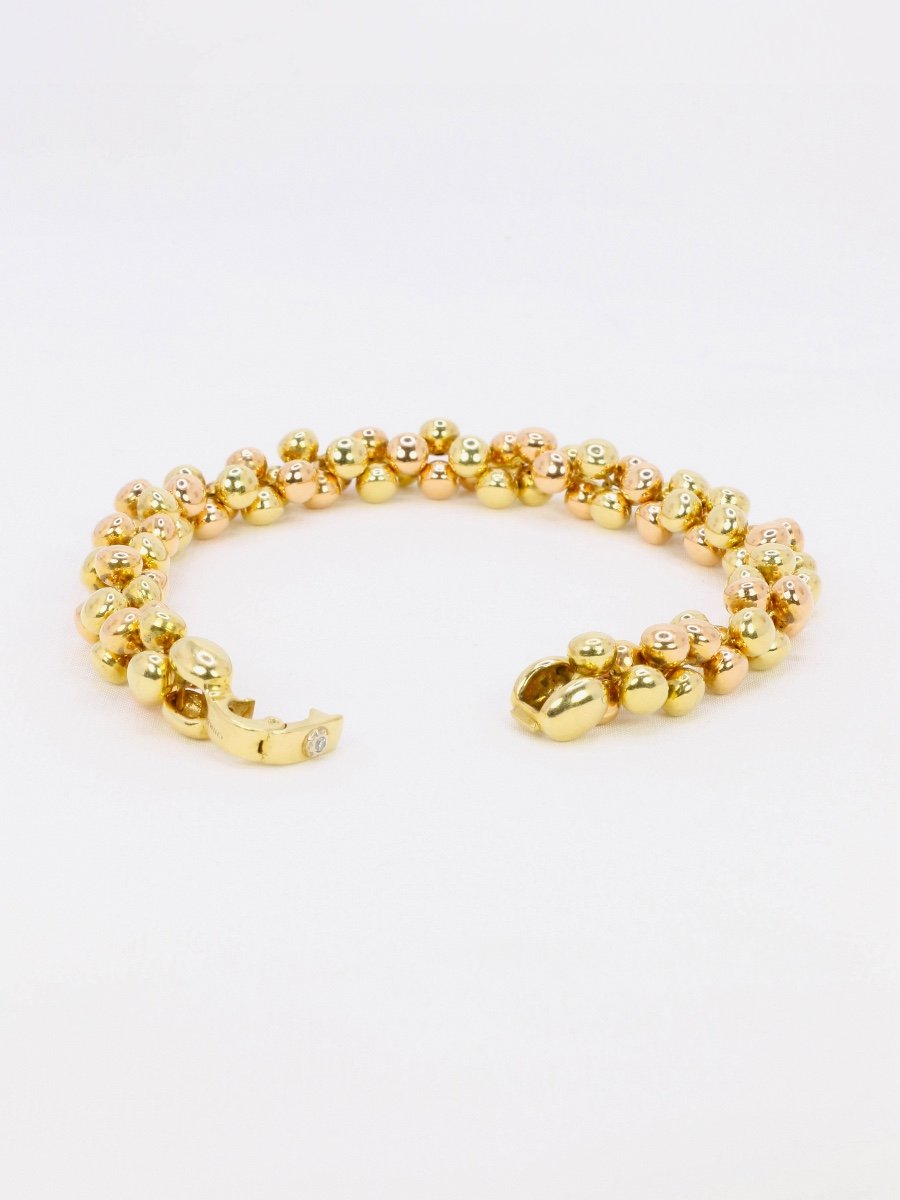 Chimento Bracelet Yellow & Pink Gold Beads-photo-3