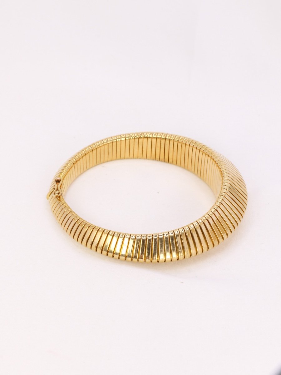 Tubogas Vintage Yellow Gold Bracelet -photo-4