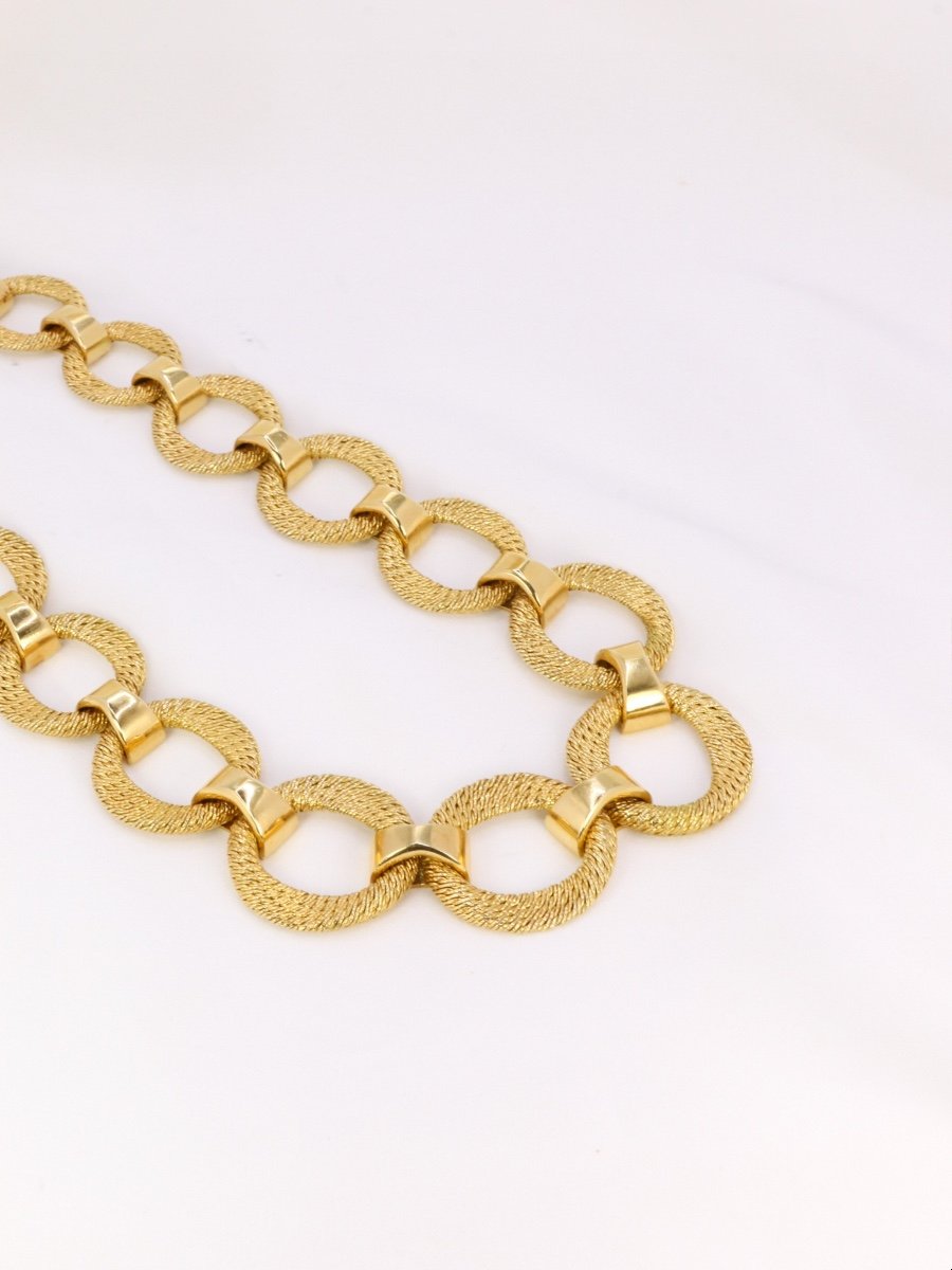 Georges Lenfant Yellow Gold Sequin Necklace-photo-4