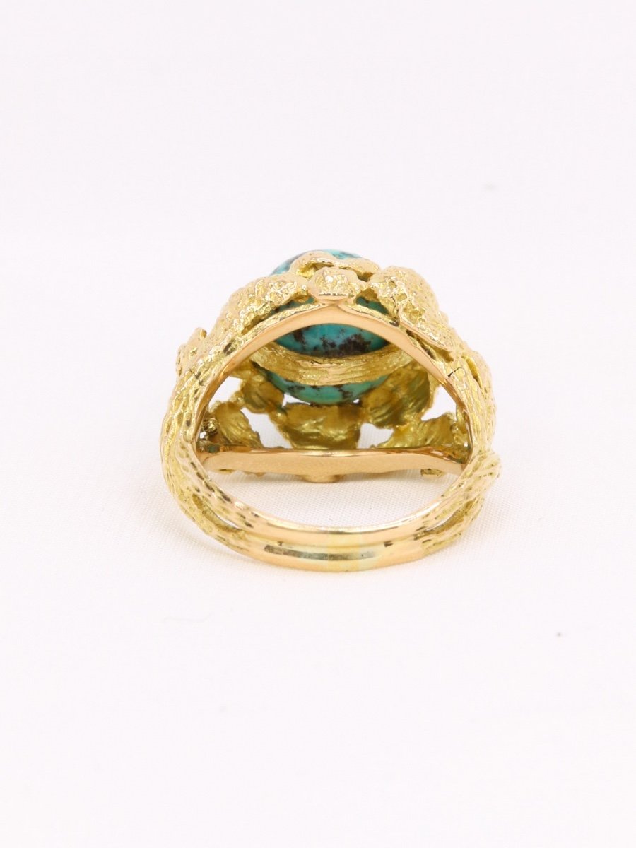 Bague Vintage Omega Gilbert Albert Bille De Turquoise-photo-1