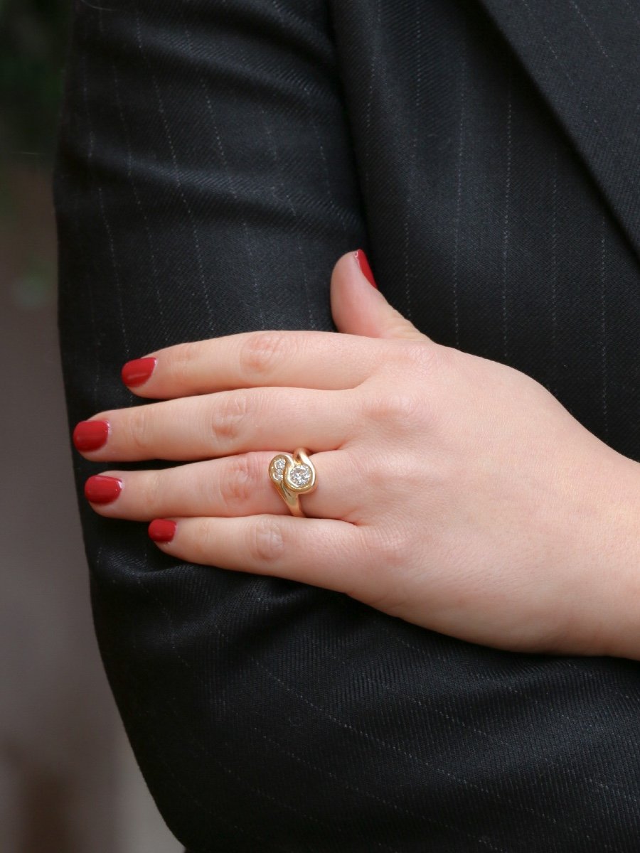 Bague Toi Et Moi Diamants 1 Ct-photo-4