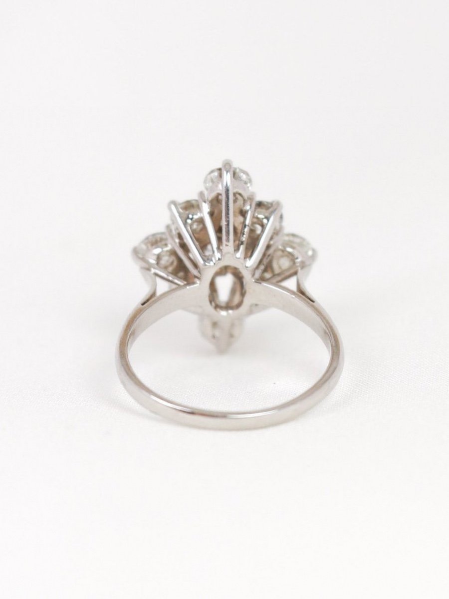 Marquise Ring White Gold Diamonds 2.3 Ct-photo-1