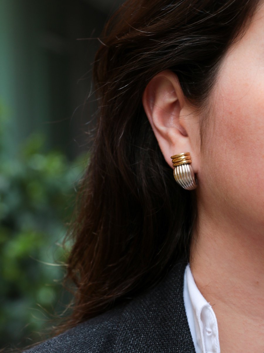 Oj Perrin Yellow Gold Silver Earrings-photo-2