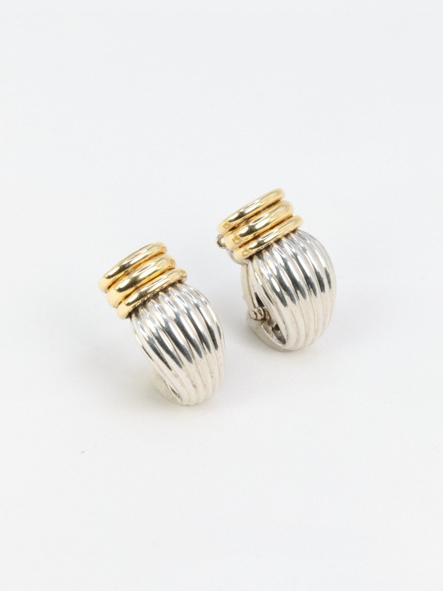 Oj Perrin Yellow Gold Silver Earrings-photo-3