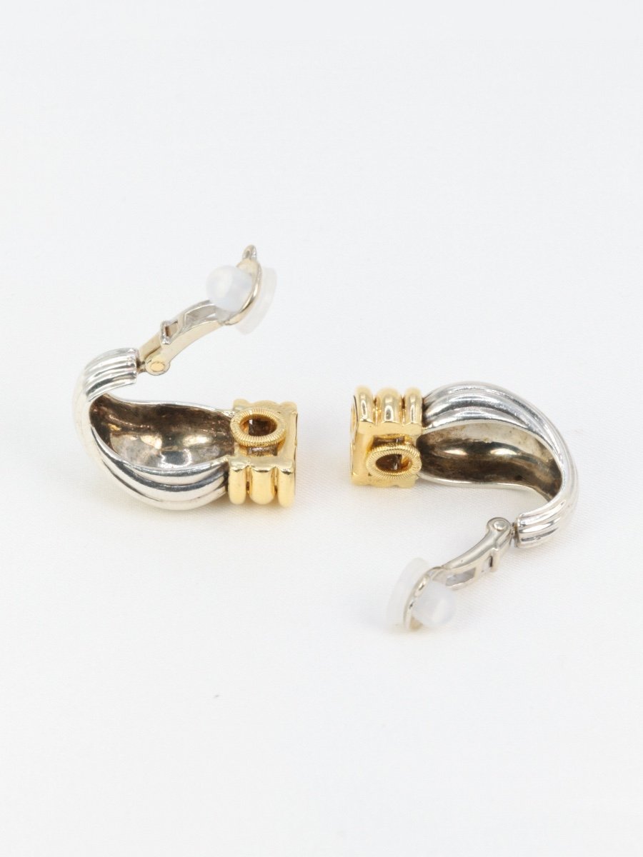 Oj Perrin Yellow Gold Silver Earrings-photo-2