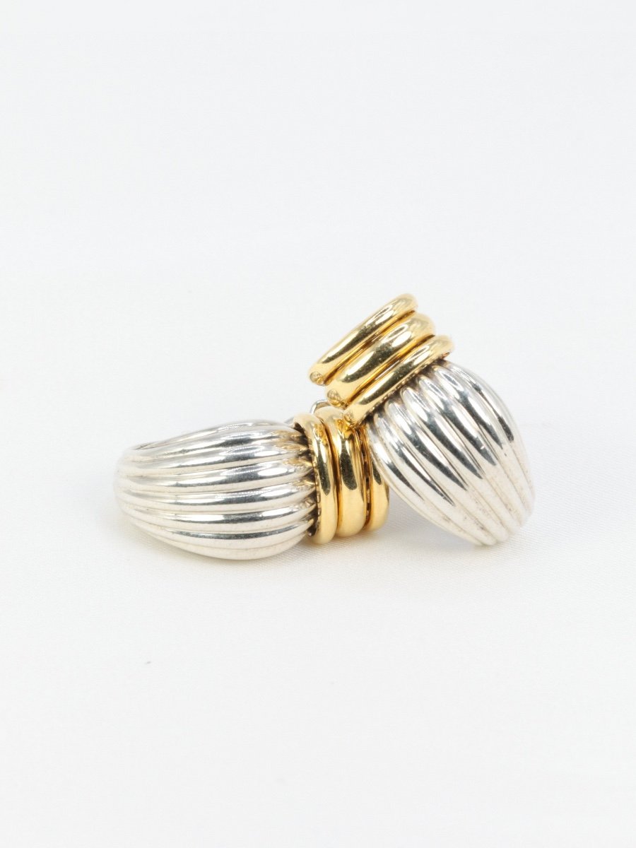 Oj Perrin Yellow Gold Silver Earrings-photo-4