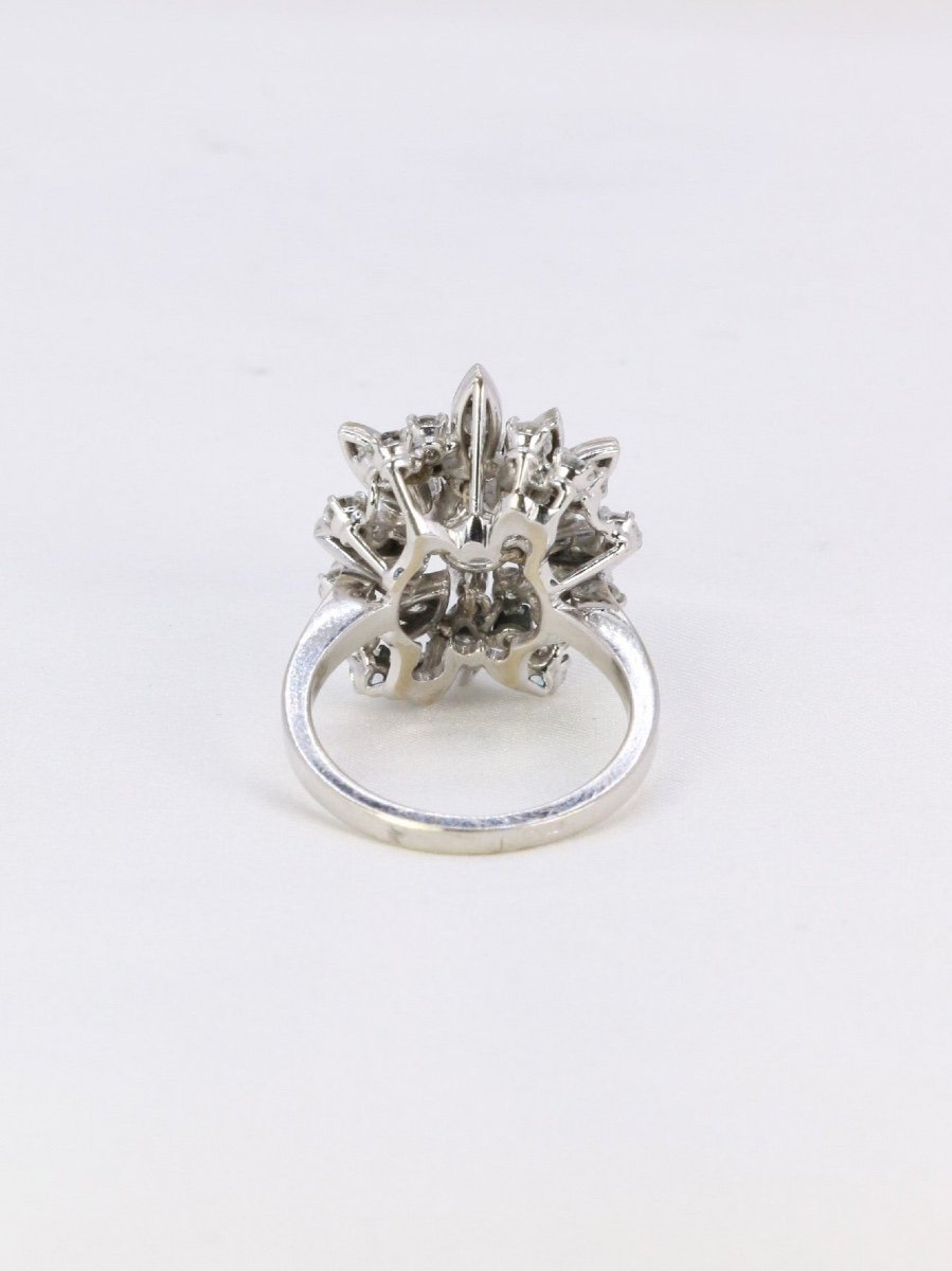 3.98 Carat Old Cut Diamond Cocktail Ring-photo-2