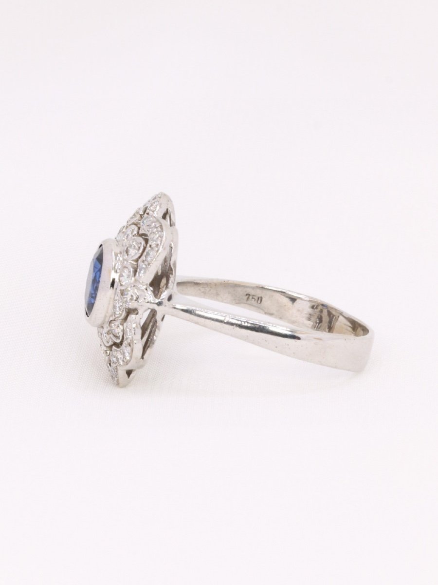 Art Deco Sapphire Diamond Ring-photo-1