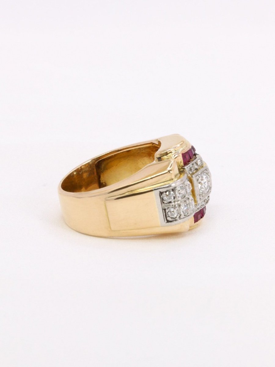 Calibrated Ruby Diamond Tank Ring-photo-4