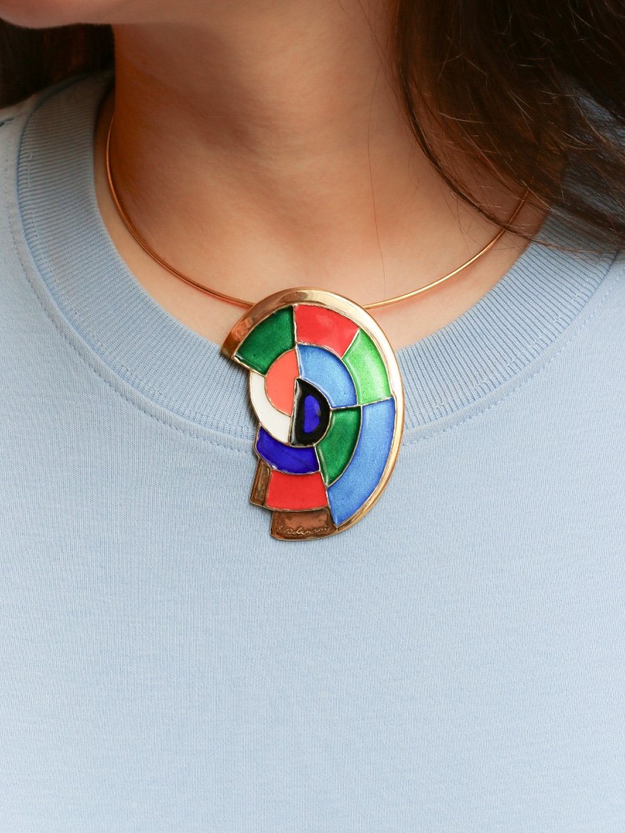 Pendentif Broche Sonia Delaunay Edition Artcurial-photo-2