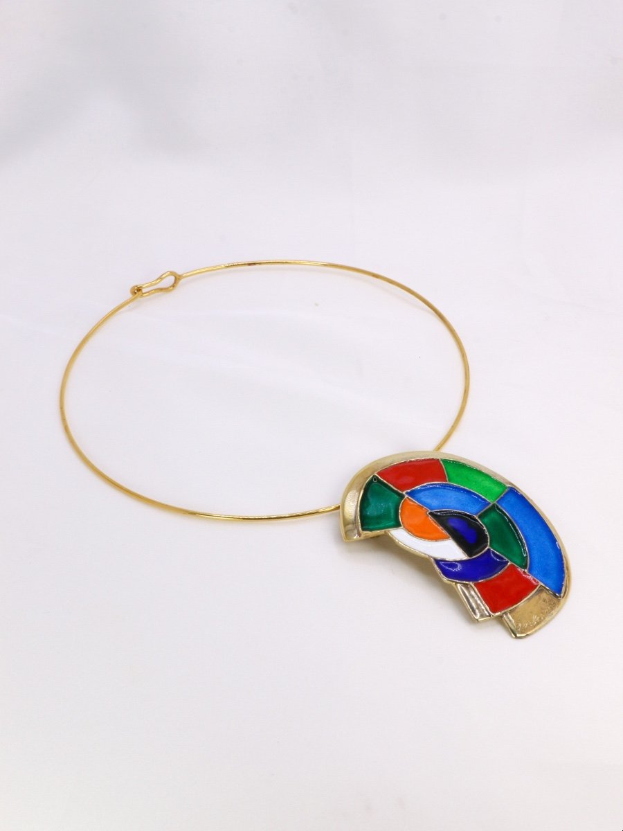 Sonia Delaunay Brooch Pendant Artcurial Edition-photo-3